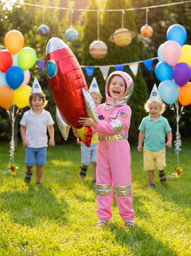 Nuehoryu astronaut helmet adds authentic finish to the pink space suit