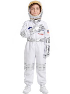 Nuehoryu Kids Astronaut Costume jumpsuit shown for quick, comfortable changes during play