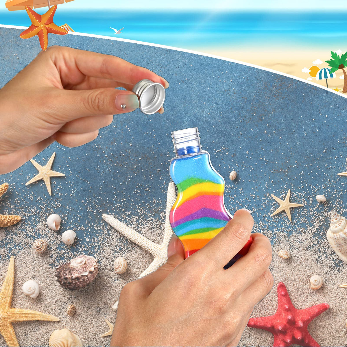 Nuenen funnels included for clean, mess-free filling during crafts