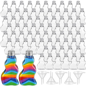 Nuenen wave shaped sand art bottle in silver for kids crafts and creative displays