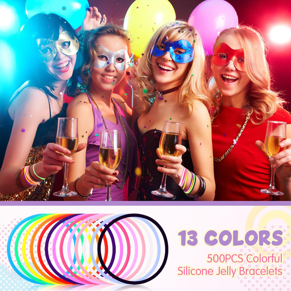 Nuenen silicone wristbands 2-36 inch diameter fit comfortably.