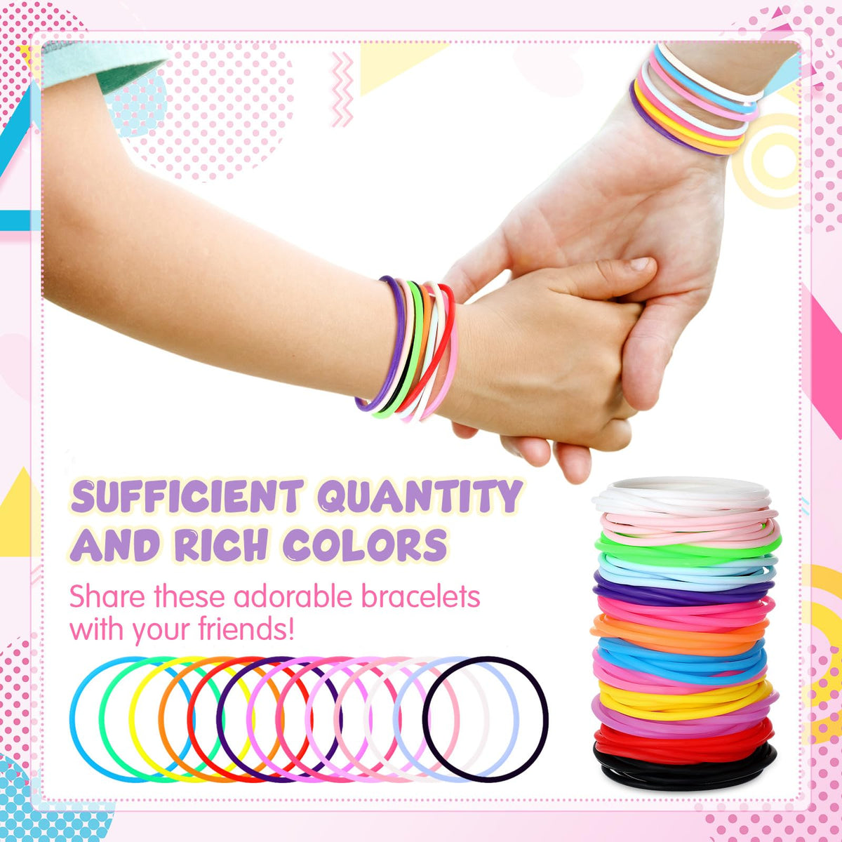 Nuenen stretchable, durable bracelets stay secure during daily activities.