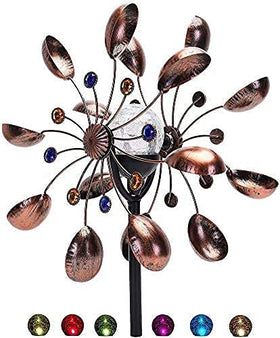 NUENUN garden ambience at night enhanced by wind spinner