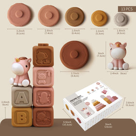 Nueplay Nordic colors complement modern nurseries and encourage calm, cozy play spaces.