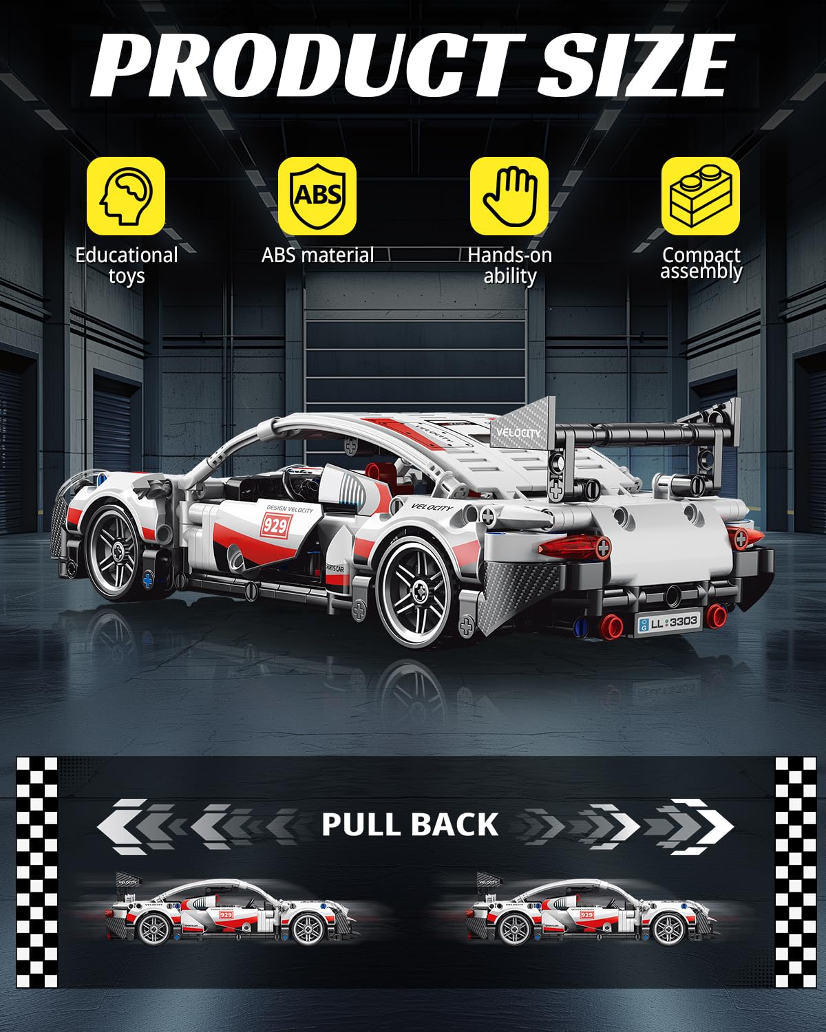 Nueris 1:18 Technic Super Sports Cars engine detail reveals intricate realism