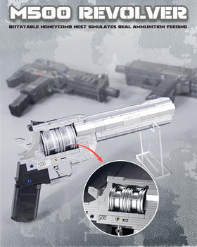 Nueris revolver model display-ready for desk, shelf, or showcase.