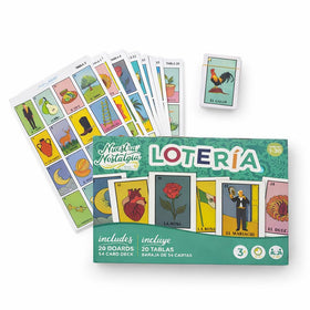 Nuestra Nostalgia shuffleable Loteria deck 54 cards for quick, fair rounds
