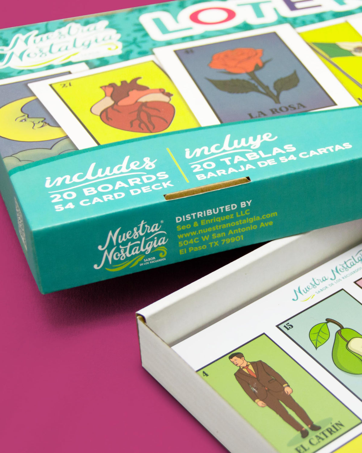 Nuestra Nostalgia waterproof finish keeps images bright during spills and celebrations