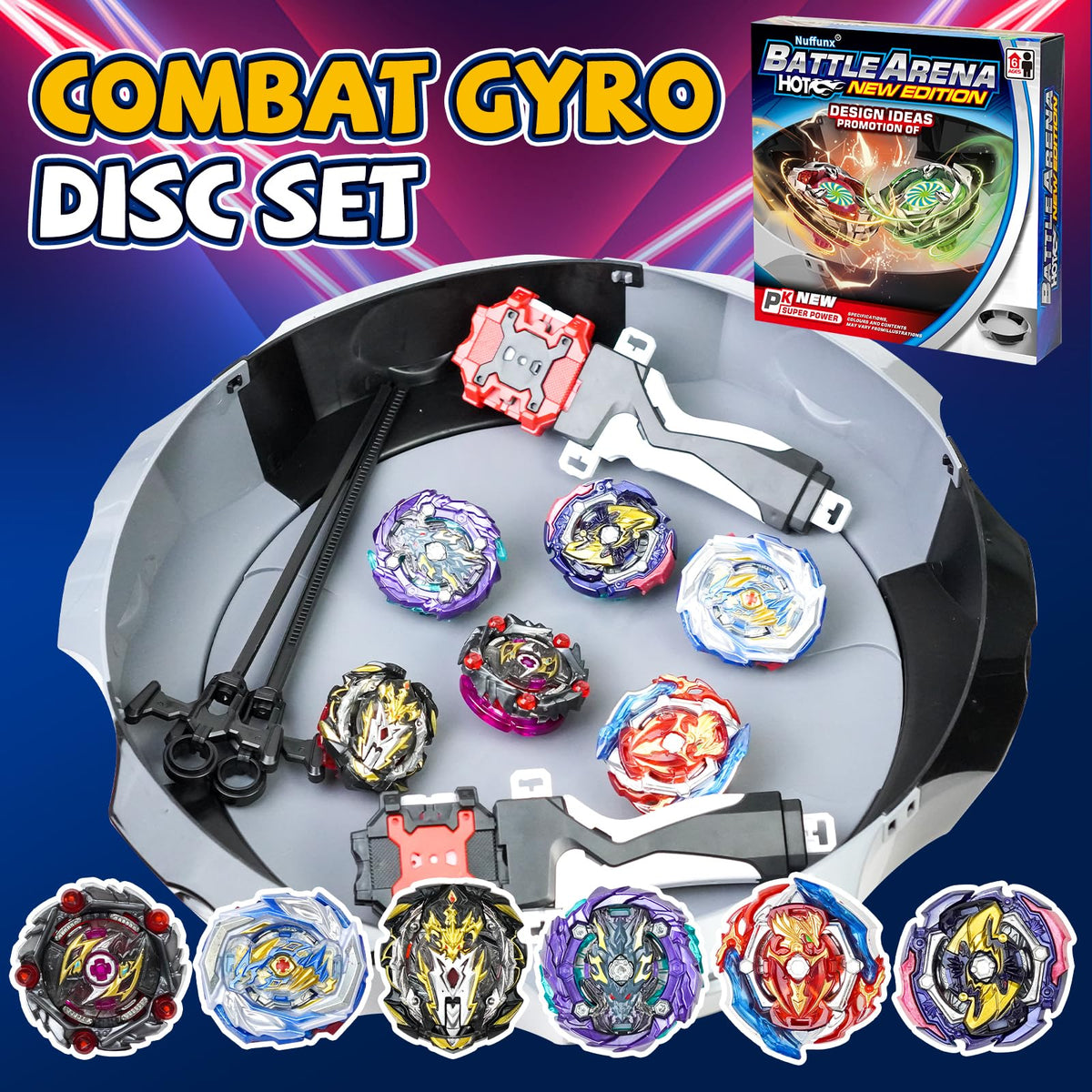 Nuffunx burst-top battle action captures fast-paced competition at home.