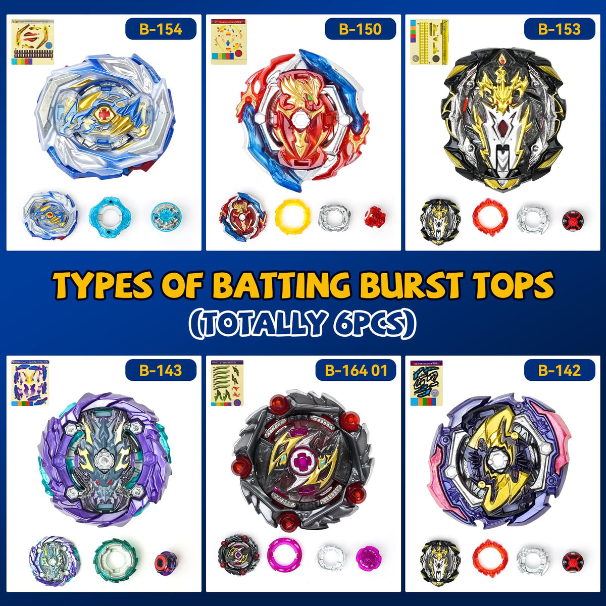Nuffunx burst tops offer six unique designs for varied strategies.
