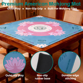Nugnurt pink mahjong mat in oxford bag emphasizes safe, portable storage