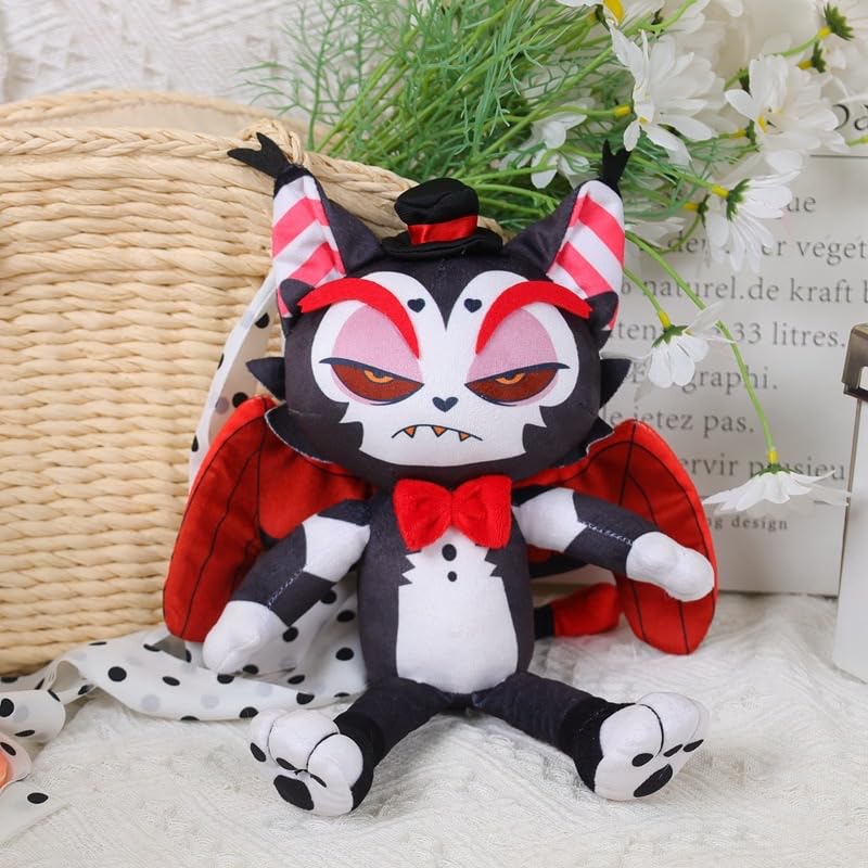 Nultse Hazbin Husk plush close-up, durable stitching for everyday playful use.