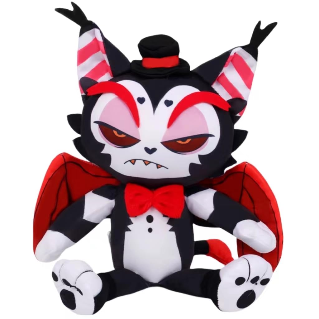 Nultse Husk Hazbin plush front view, a cozy cuddle buddy for fans and collectors.