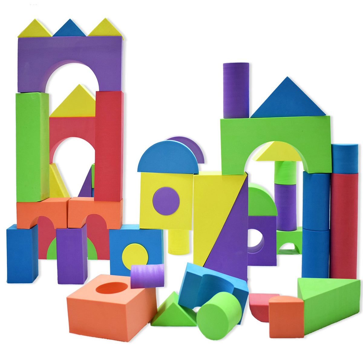 Number 1 in Gadgets Giant Foam Blocks in bright colors for imaginative play and development.