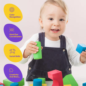 Number 1 in Gadgets Giant Foam Blocks non-toxic material for toddler safety.