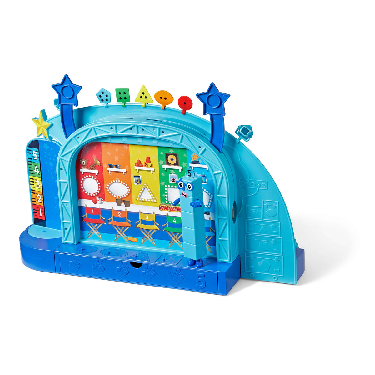 Numberblocks DJ booth enhances performance scenes and collaborative play