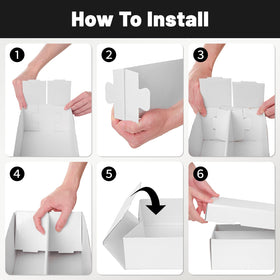 Numina 4-pack 2-row large card storage box on shelf ready for easy retrieval.