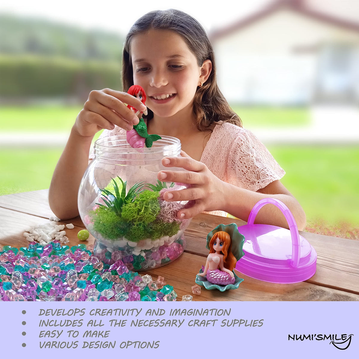 NUMI'SMILE colorful crystals and stones sparkle in the glow