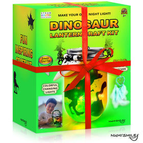 NUMI'SMILE glow stars enhance the dino night scene.
