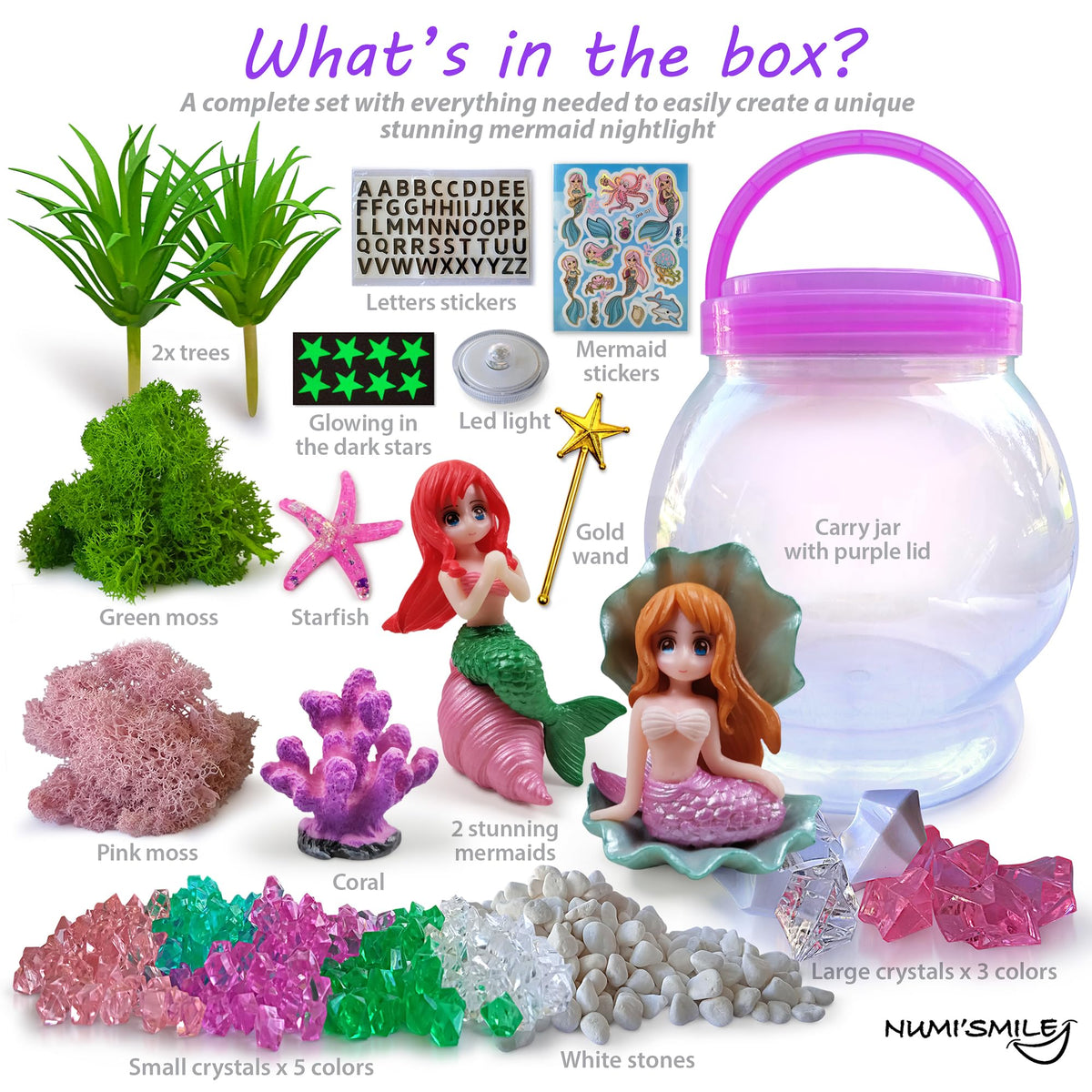 NUMI'SMILE two mermaid figures for playful underwater storytelling