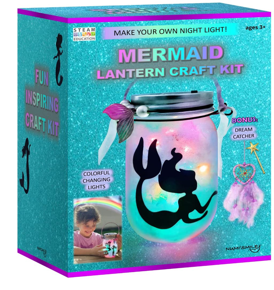 NUMI'SMILE Mermaid Lantern Night Light with color-changing LEDs for calming nights