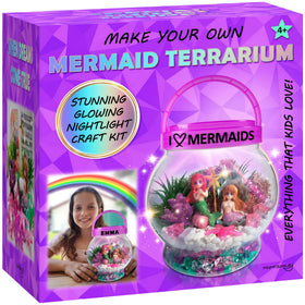 NUMI'SMILE mermaid terrarium kit with large jar ready for creative bedroom décor
