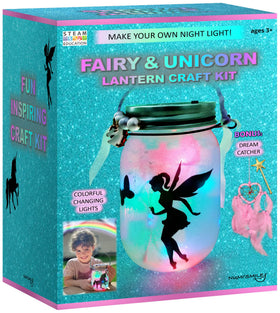 NUMI'SMILE unicorn fairy lantern jar kit in action for cozy room decor.