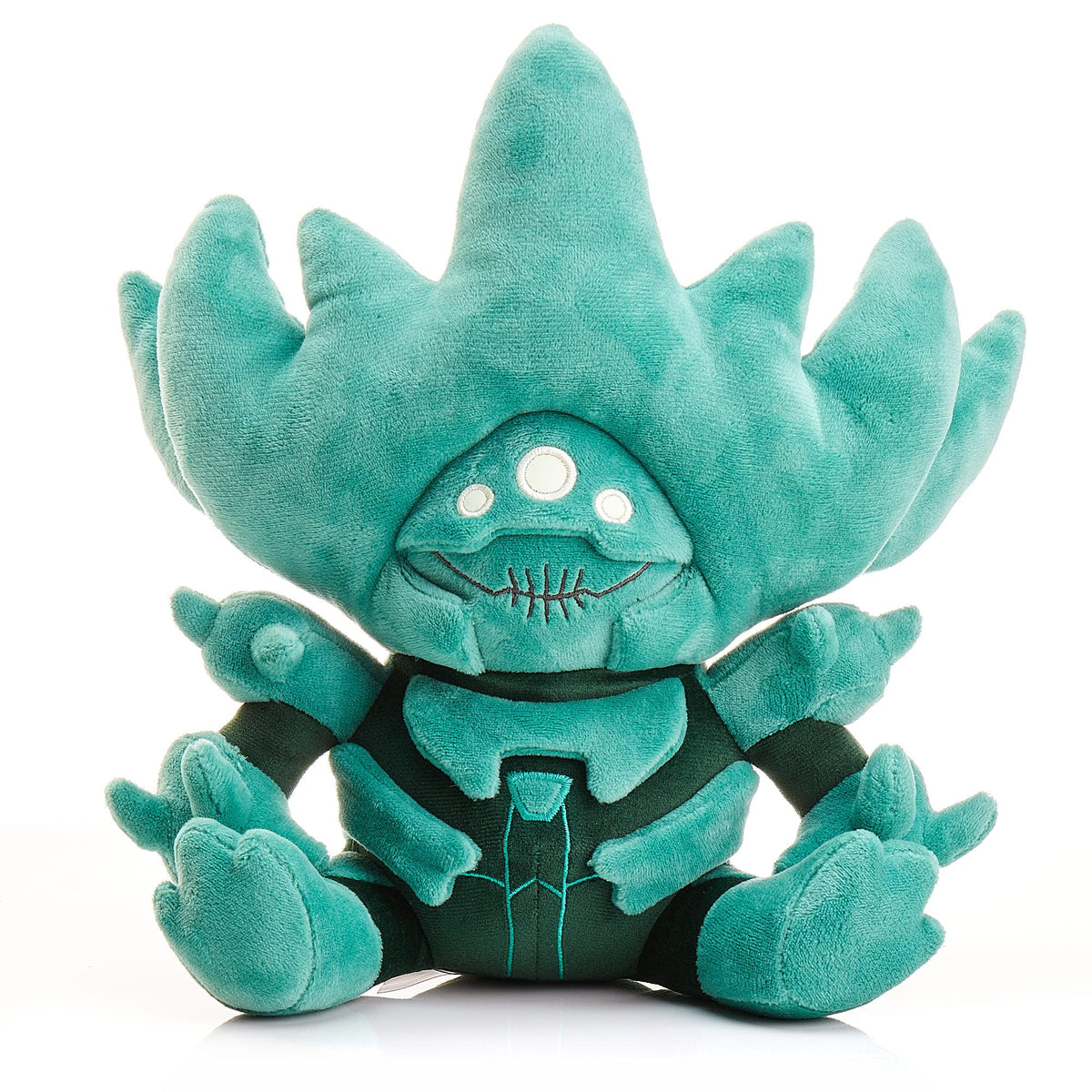 Numskull Crota plush with glow-in-the-dark eyes, perfect for display or fan collection.