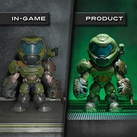 Numskull Doom Slayer figure in pose-2 for customizable dioramas.