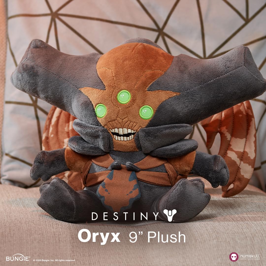 Numskull Oryx plush packaging-ready for display and gifting.