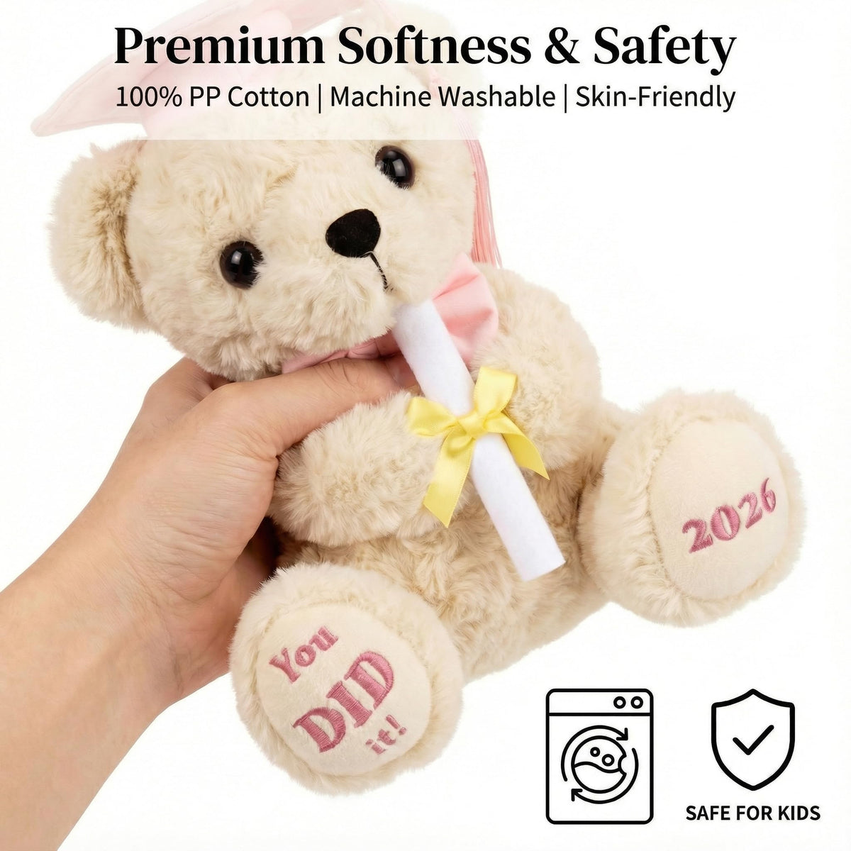 Numyawl soft pink fur texture, cozy hug for special days.
