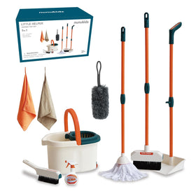 Nunukids toddler cleaning set broom for pretend play and skill development.