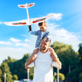 NUOBESTY foam glider plane uses EPP material for durable outdoor use.