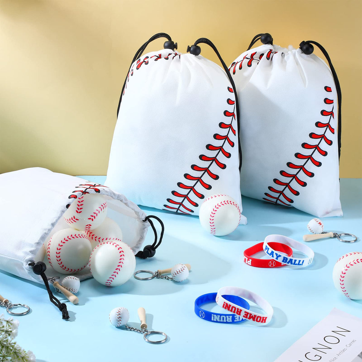Nuogo PU small baseball, soft and safe for kids' play.