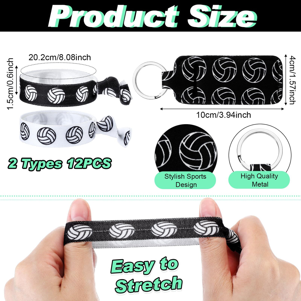 Nuogo satin hair scrunchies for secure, stylish sports hairstyles.