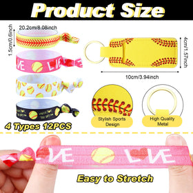Nuogo softball hair scrunchies in satin for chic styles