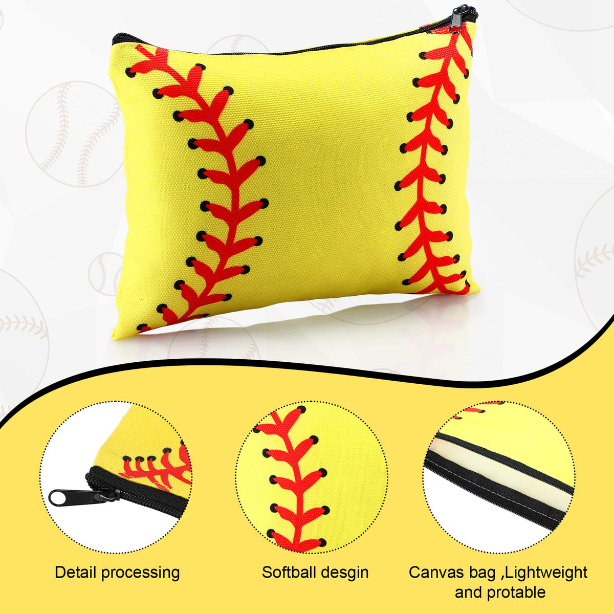 Nuogo softball hair ties with elastic for versatile looks