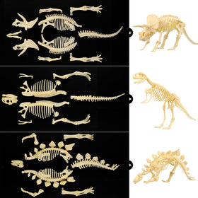 NUOLUX 4D triceratops skeleton for engaging assembly and fine motor skill practice.