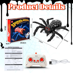Nurcazo remote control spider detailed body closeup highlighting lifelike features