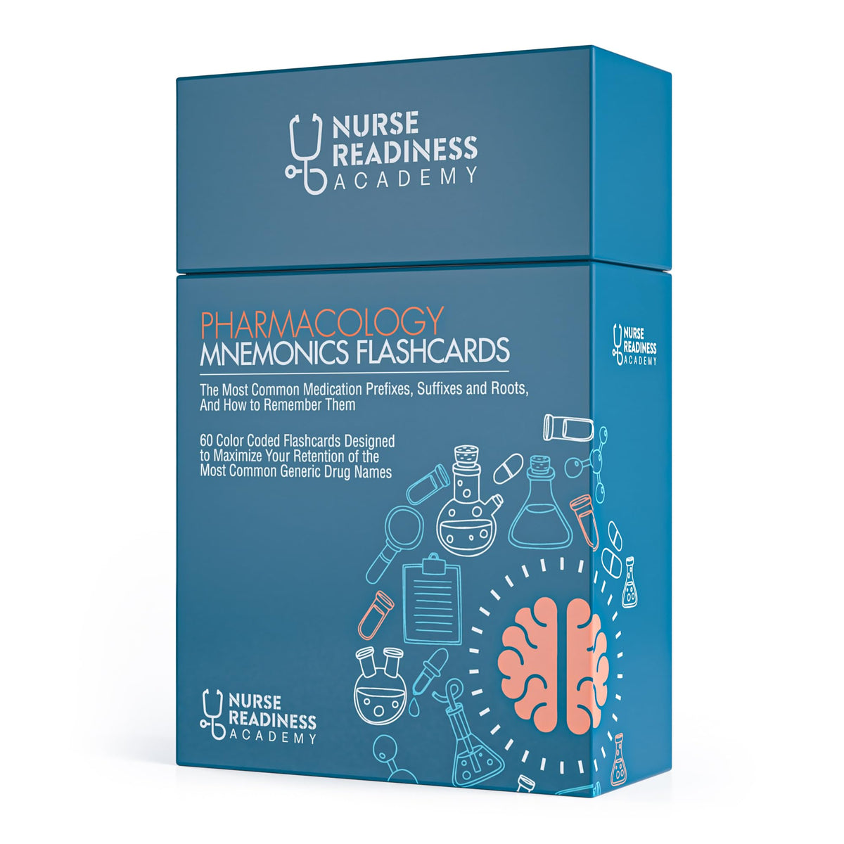Nurse Readiness Academy compact 3x5 cards are portable for on the go study