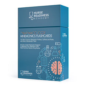 Nurse Readiness Academy compact 3x5 cards are portable for on the go study