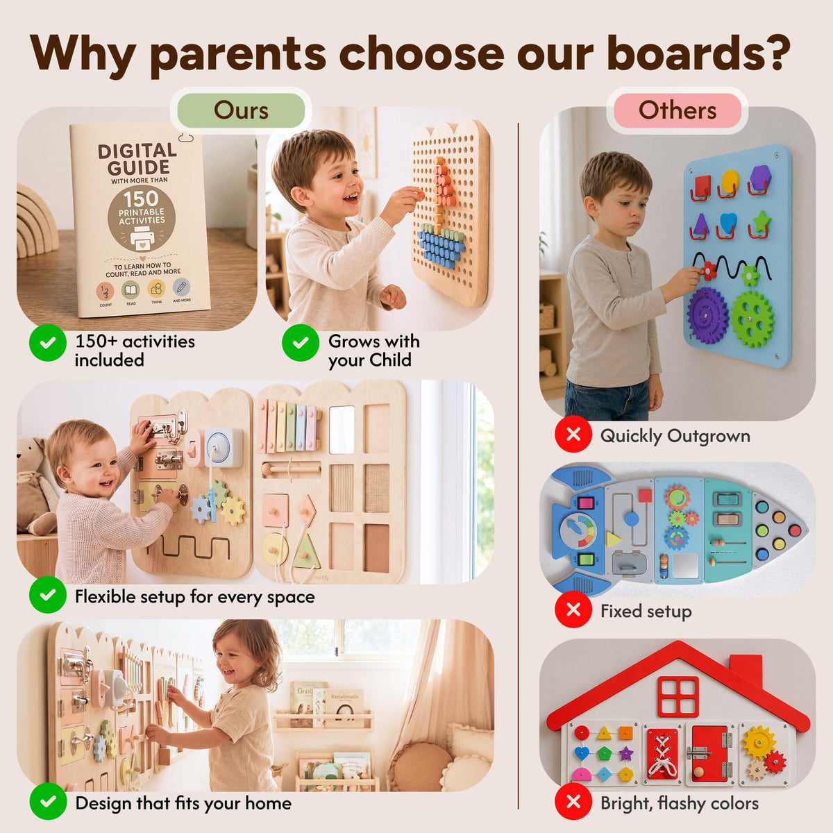 Nurtify screen-free play promotes focused, independent activity