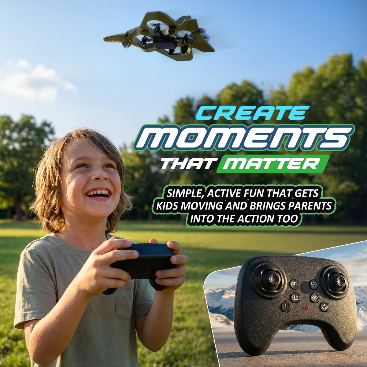 Nutty Toys RC Stunt Airplane versatile for indoors and outdoors