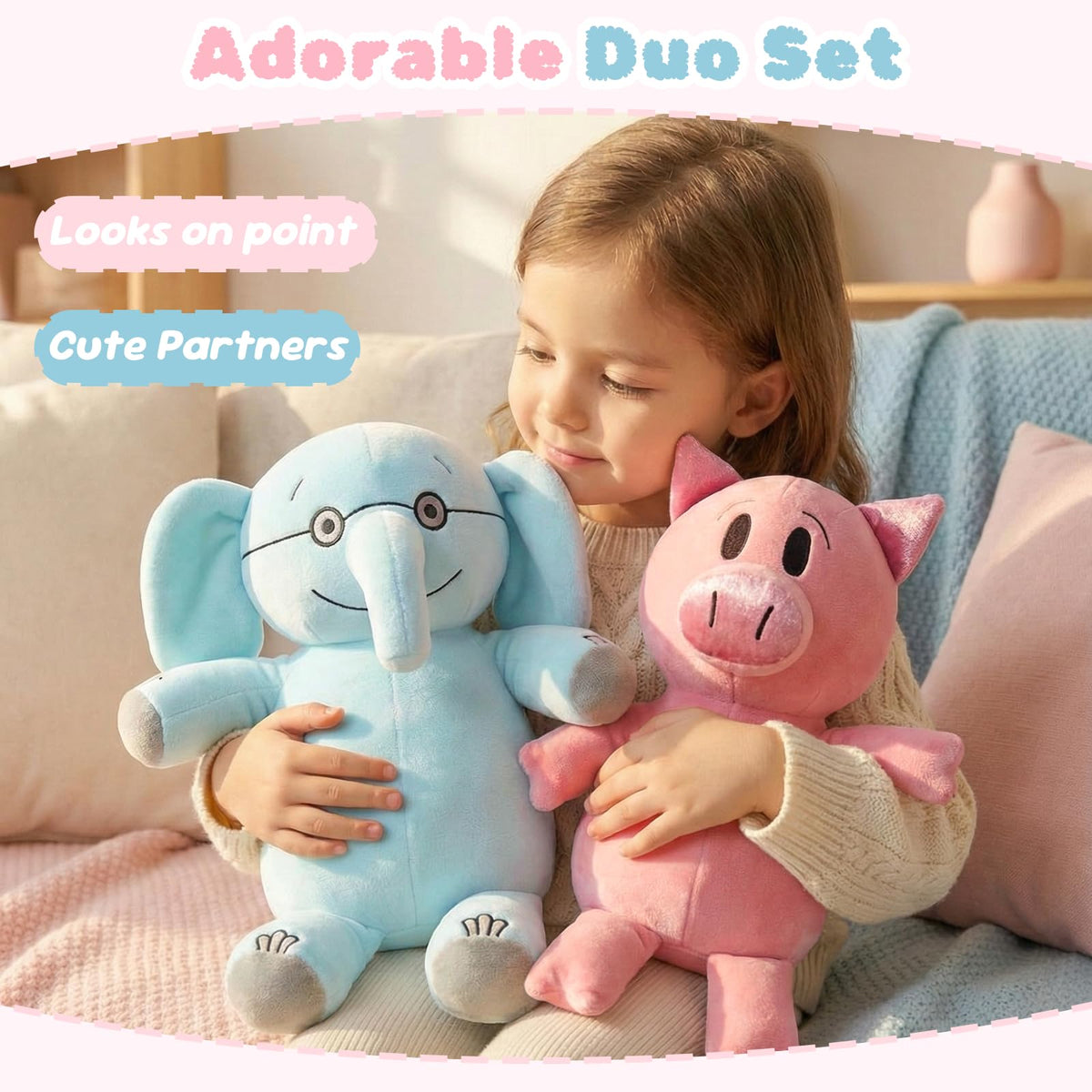 NUWDYSNN elephant close-up stitching shows durable seams for daily hugs.