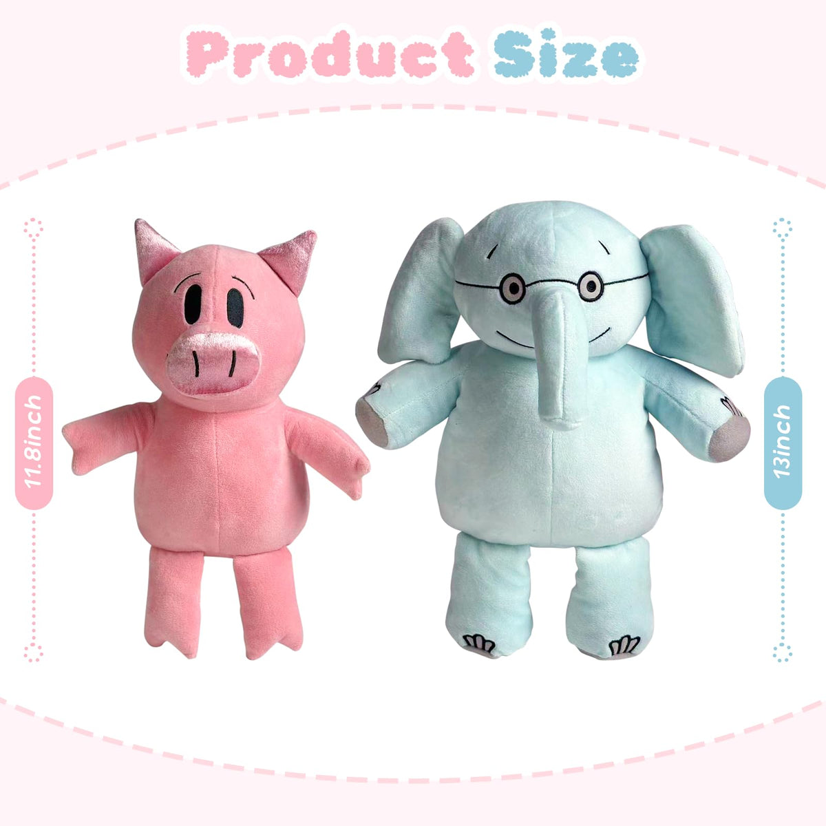 NUWDYSNN pig 11.8-inch plush, cuddly friend for naps and playtime.