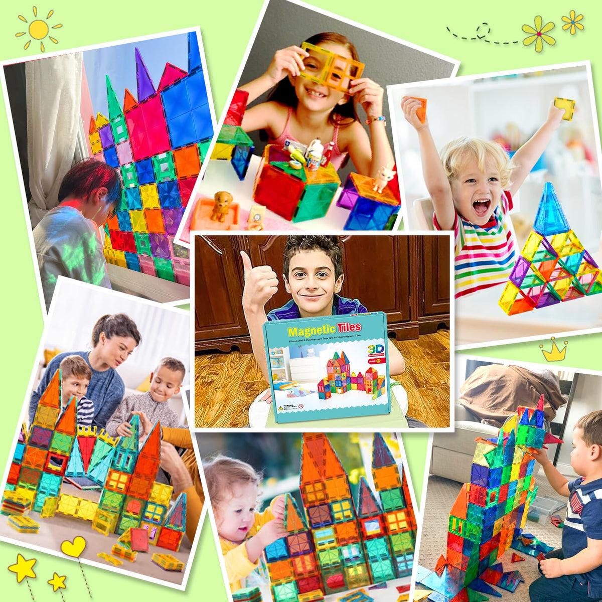 NVHH magnetic tiles support STEM learning through hands-on construction activities.