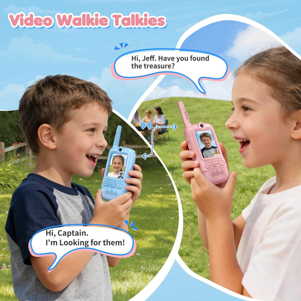 NWKTL long-range walkie talkies keep kids connected during outdoor adventures.
