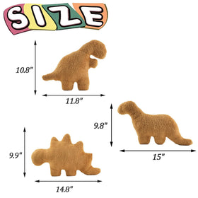 NXCHIZS dino nugget pillow close-up, soft plush texture