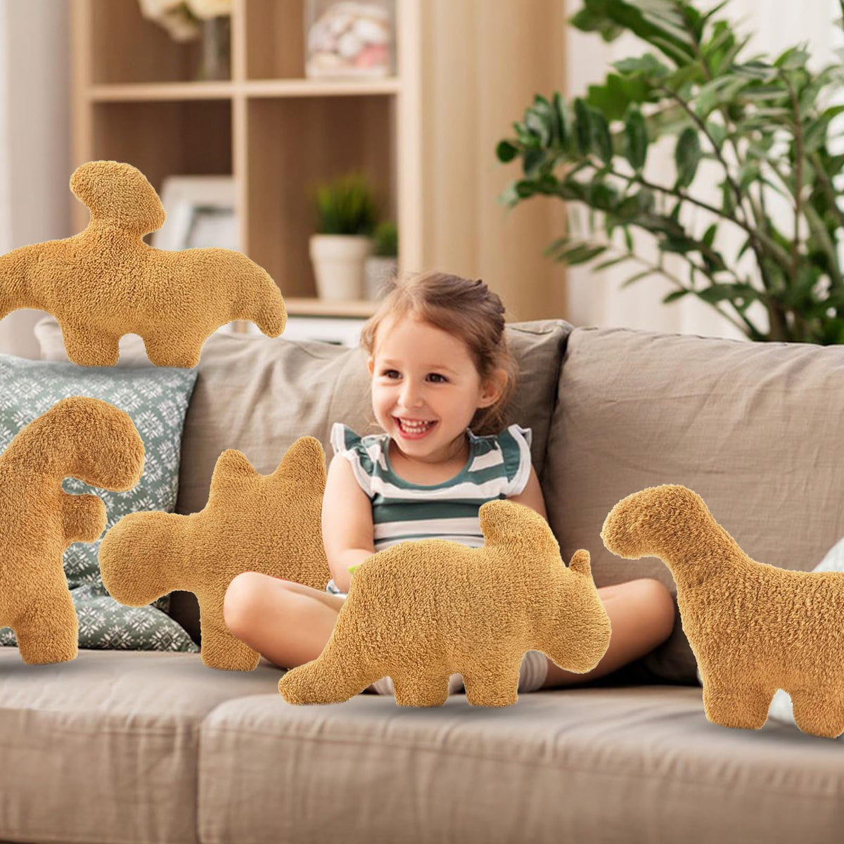 NXCHIZS dino nugget pillow vacuum-packed, easy restoration tips