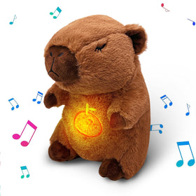 NXNYNZ Capybara breathing plush full view for calming bedtime routines.